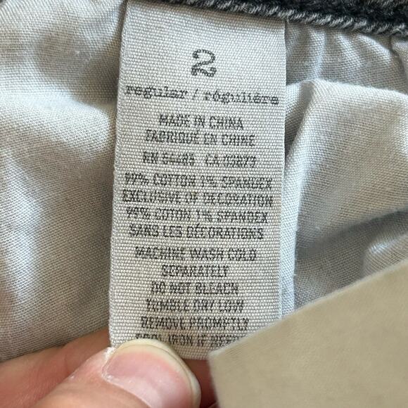 American Eagle Women's Stretch Washed Black Distressed Denim Skinny Jeans 2 - Picture 10 of 13